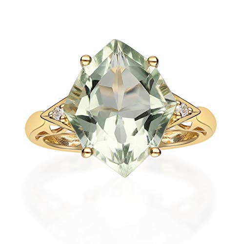 Felicity 10K Yellow Gold Marquise-Cut Green Brazilian Amethyst Ring