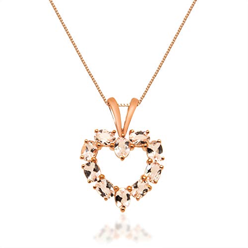 Marianna 10K Rose Gold Oval-Cut Madagascar Morganite Pendant