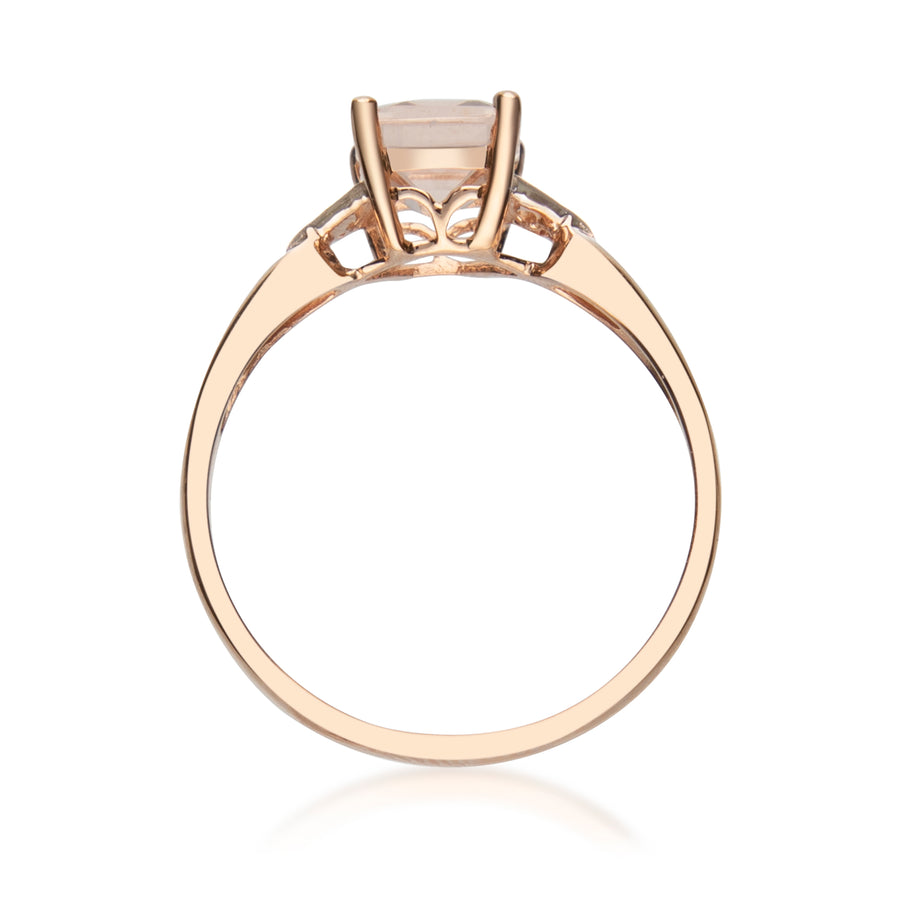 Sophie 14K Rose Gold Emerald-Cut Madagascar Morganite Ring