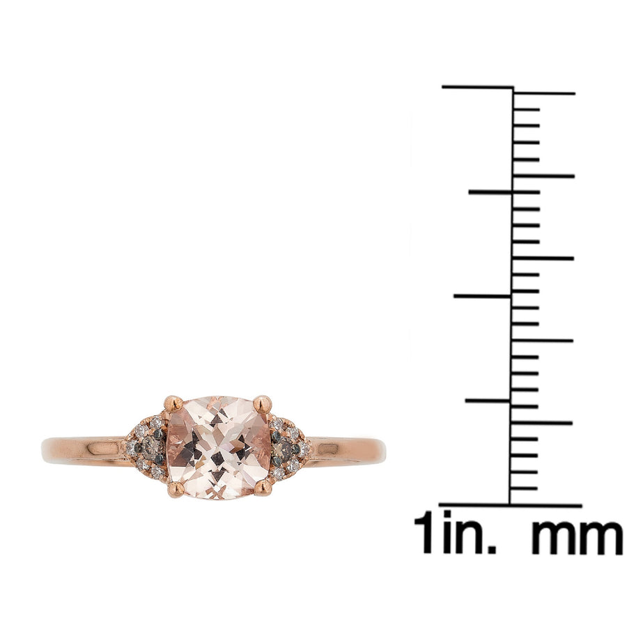 Joelle 10K Rose Gold Oval-Cut Madagascar Morganite Ring