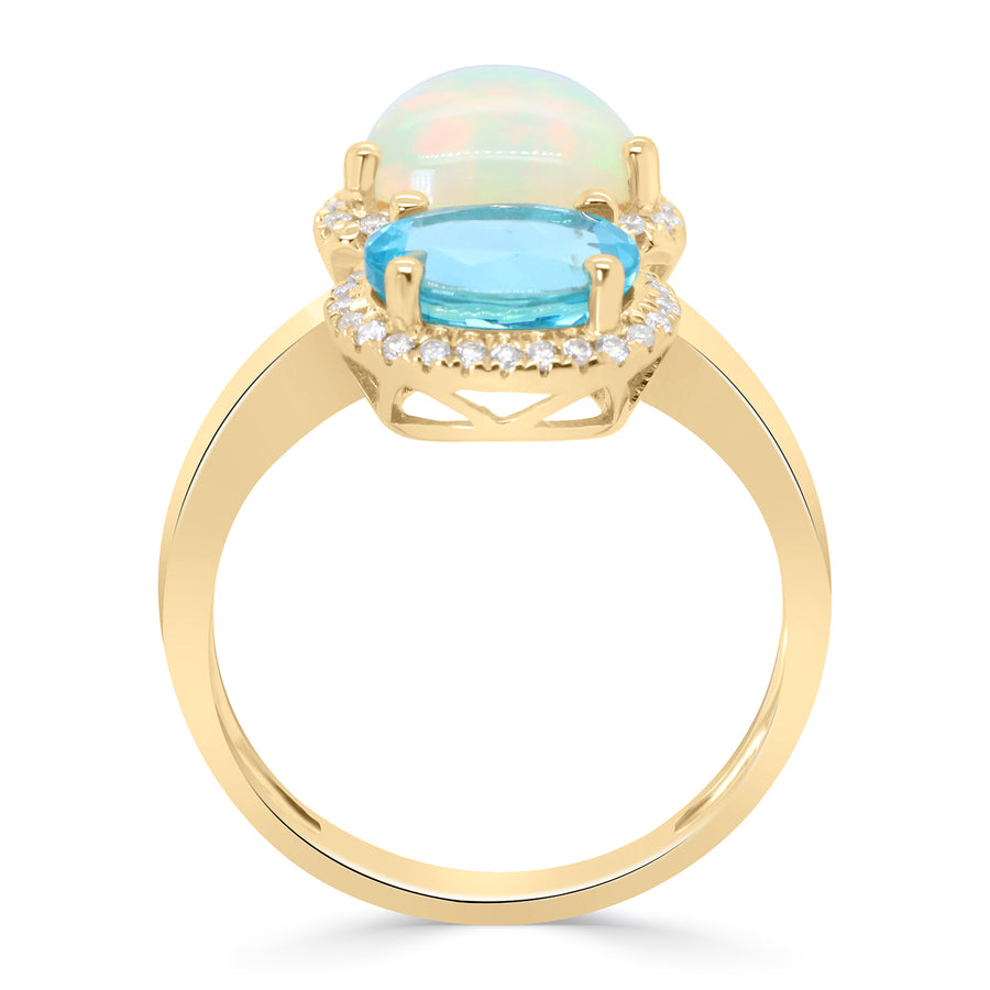 Aella 10K Yellow Gold Oval-Cut Appetite Ring