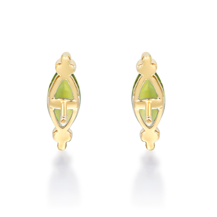 Wren 10K Yellow Gold Marquise-Cut Manchurian Peridot Earring