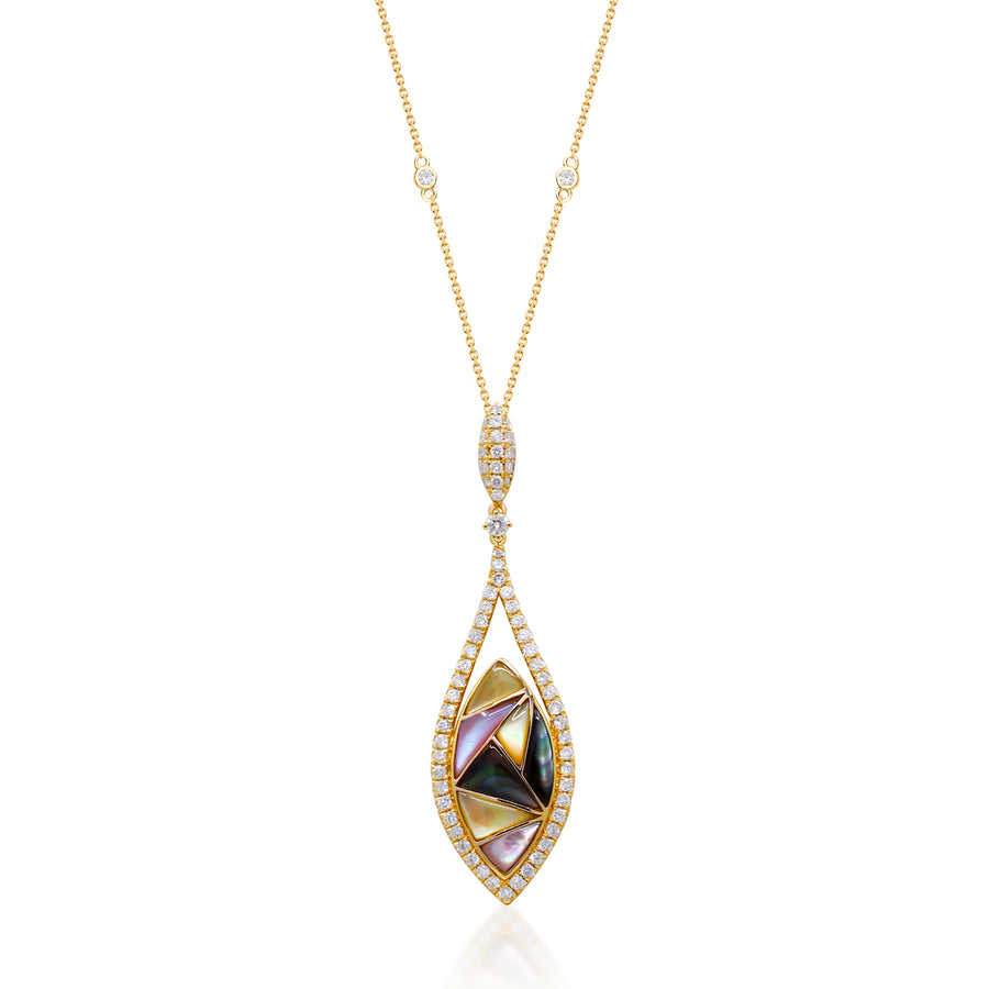 Zoya 14K Yellow Gold Fancy-Shape Mother of Pearl Pendant