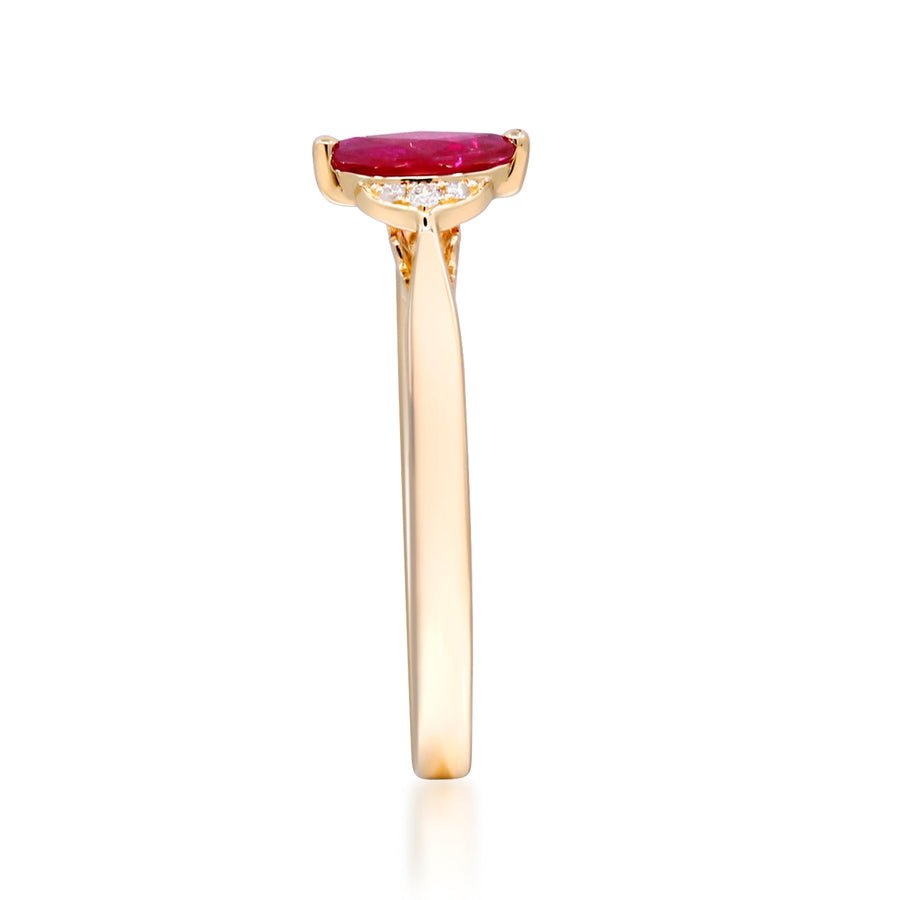 Alexis 14K Yellow Gold Marquise-Cut Mozambique Ruby Ring