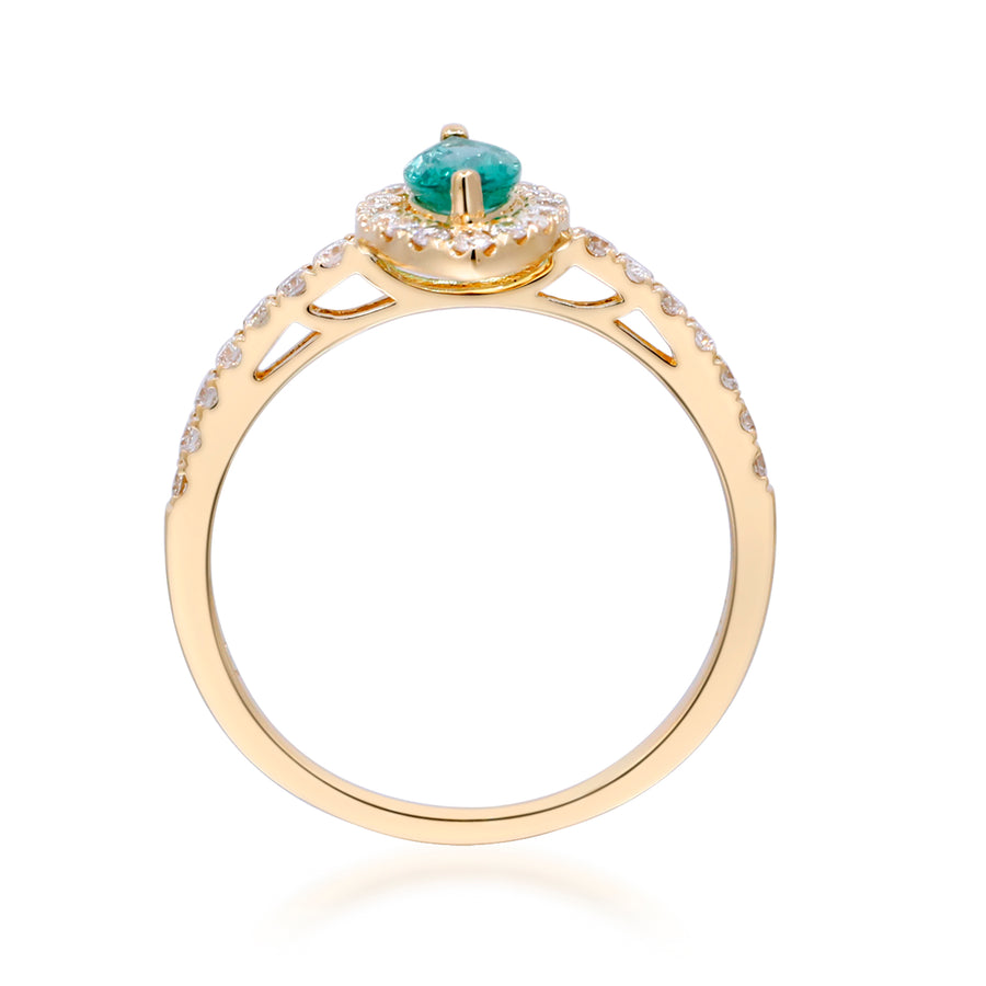 Camila 14K Yellow Gold Marquise-Cut Emerald Ring