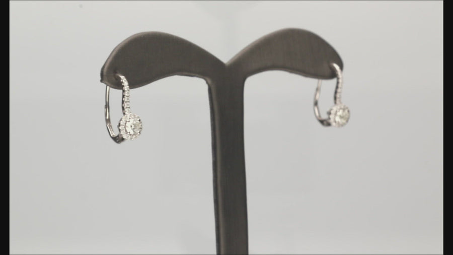 Aila 14K White Gold Diamond Earrings - A Sparkling and Sophisticated Choice